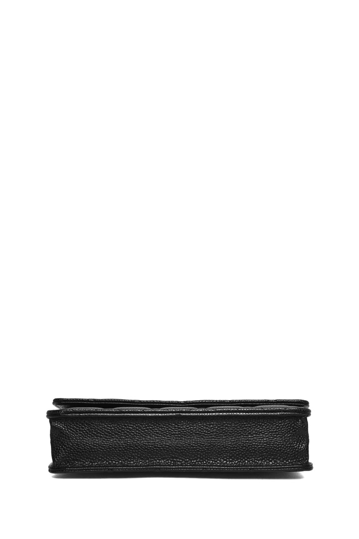 Chanel 2013-2014 Classic Quilted Caviar Leather Wallet On Chain Crossbody