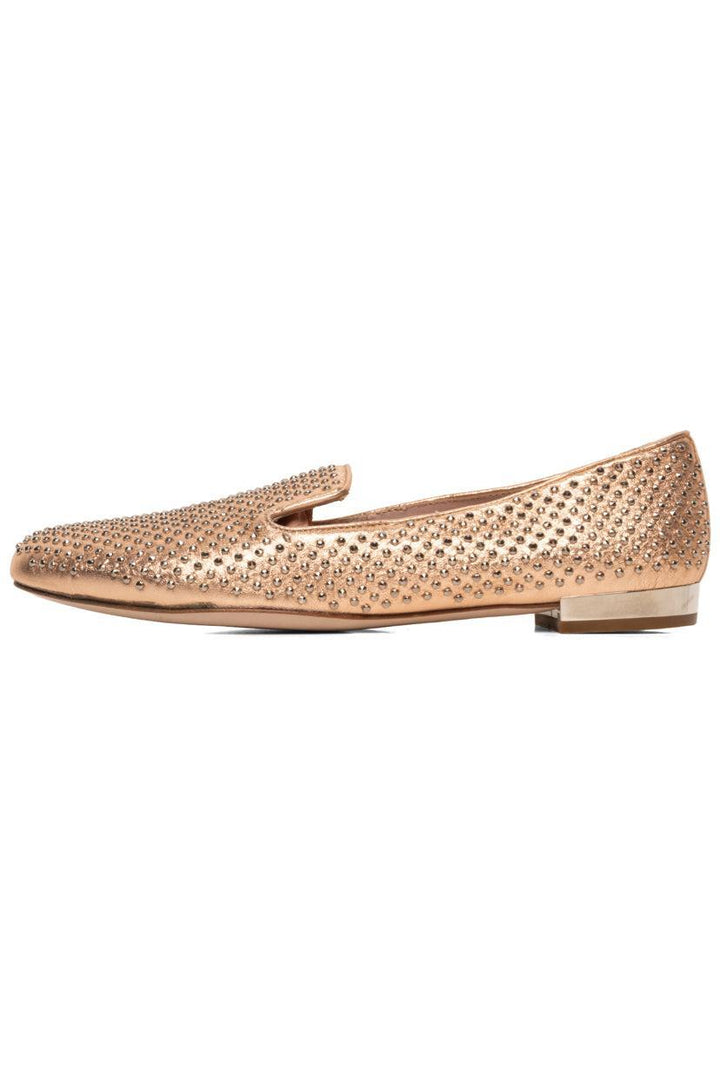 Miu Miu Size 36 Metallic Studded Leather Smoking Slippers