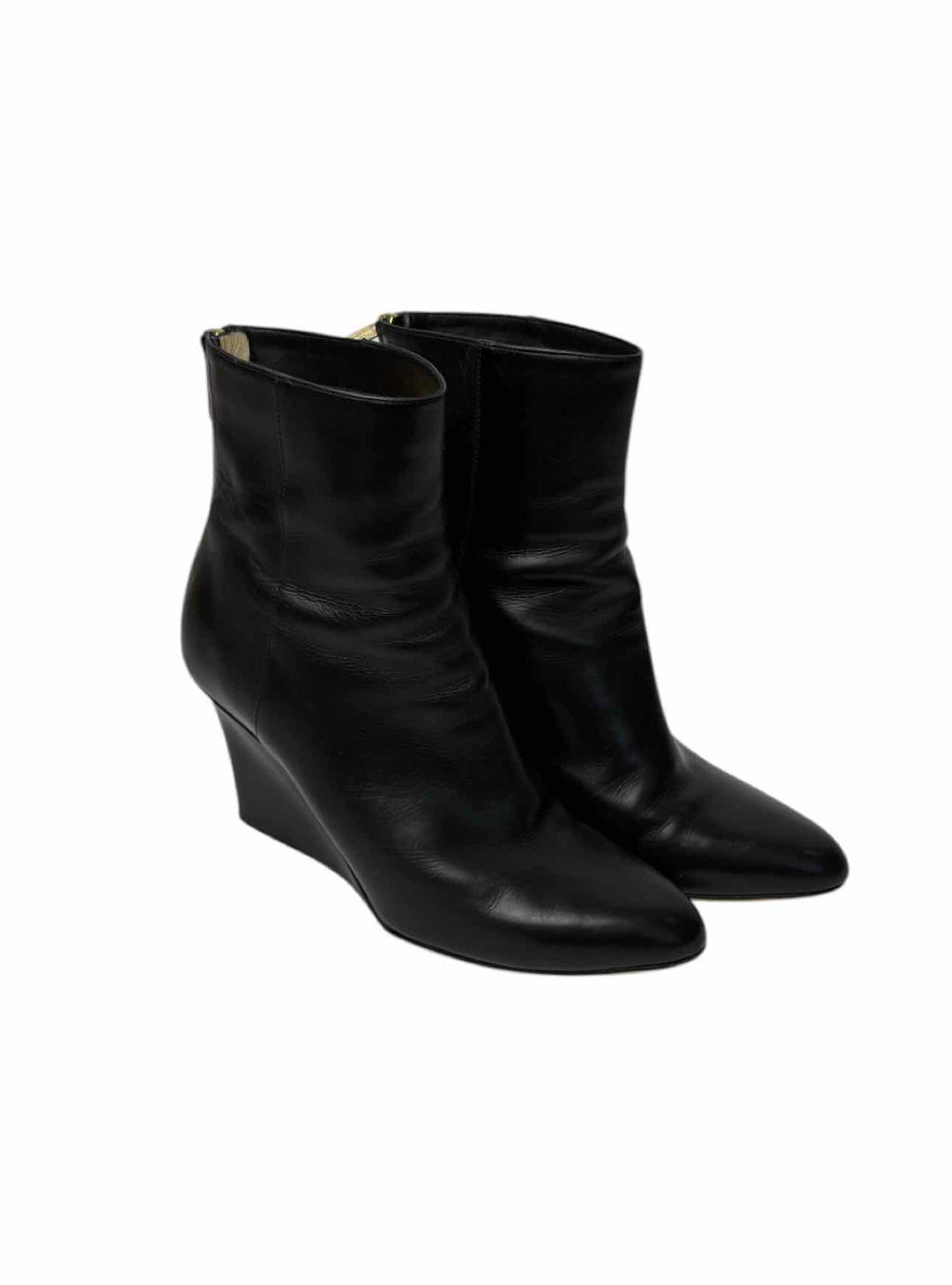 Jimmy Choo Size 38.5 Leather Wedge Ankle Boots