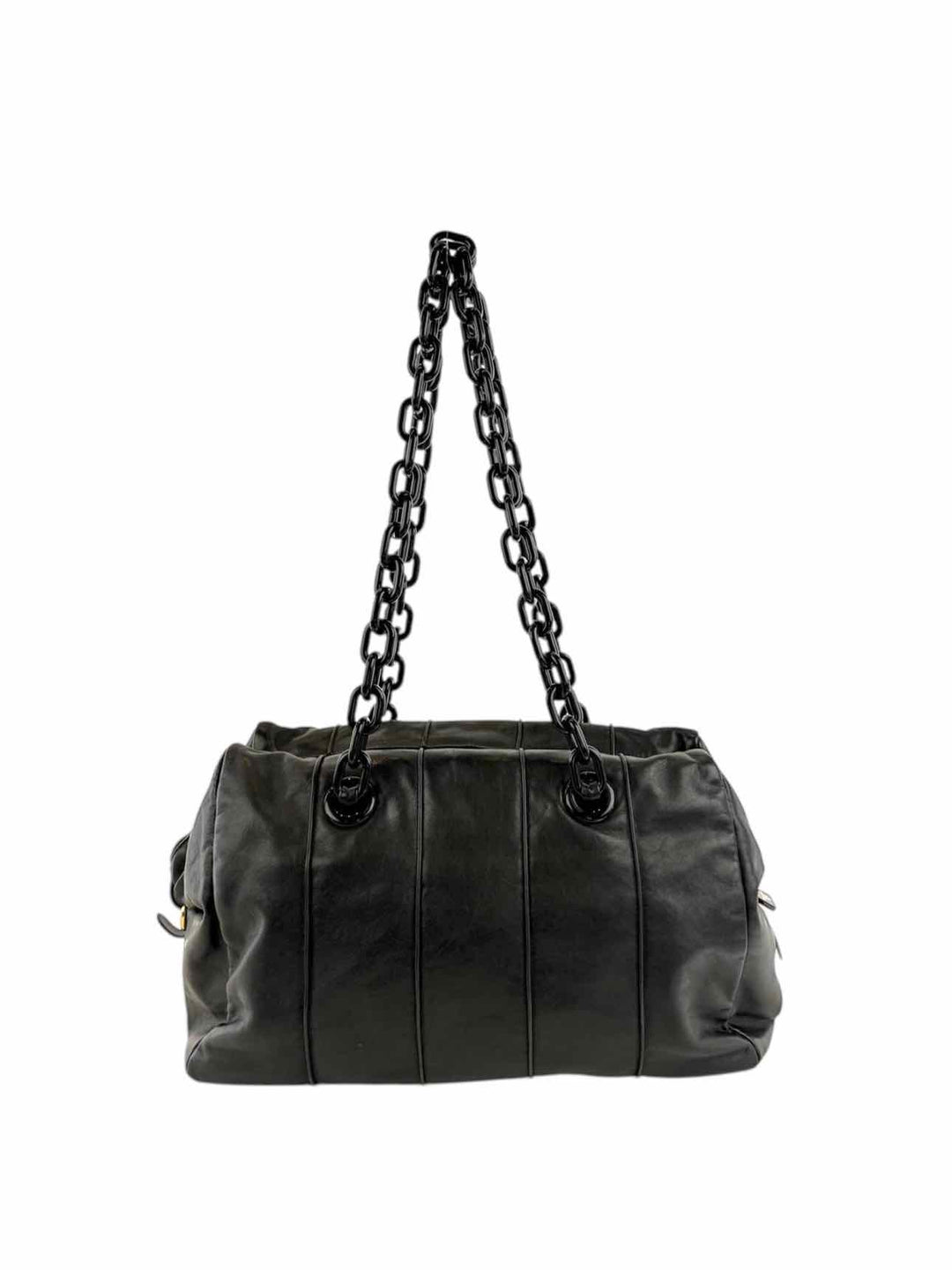 Prada Soft Calf Bauletto Chain Shoulder Bag