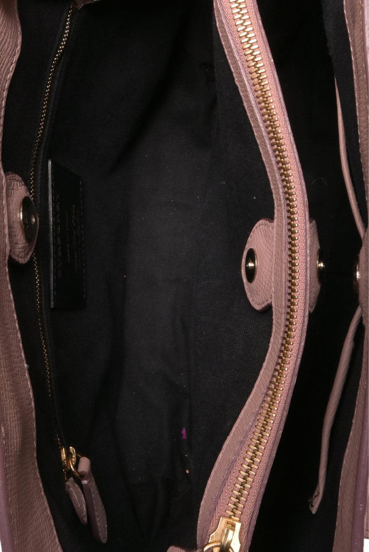 Burberry Grain Calfskin House Check Banner Tote