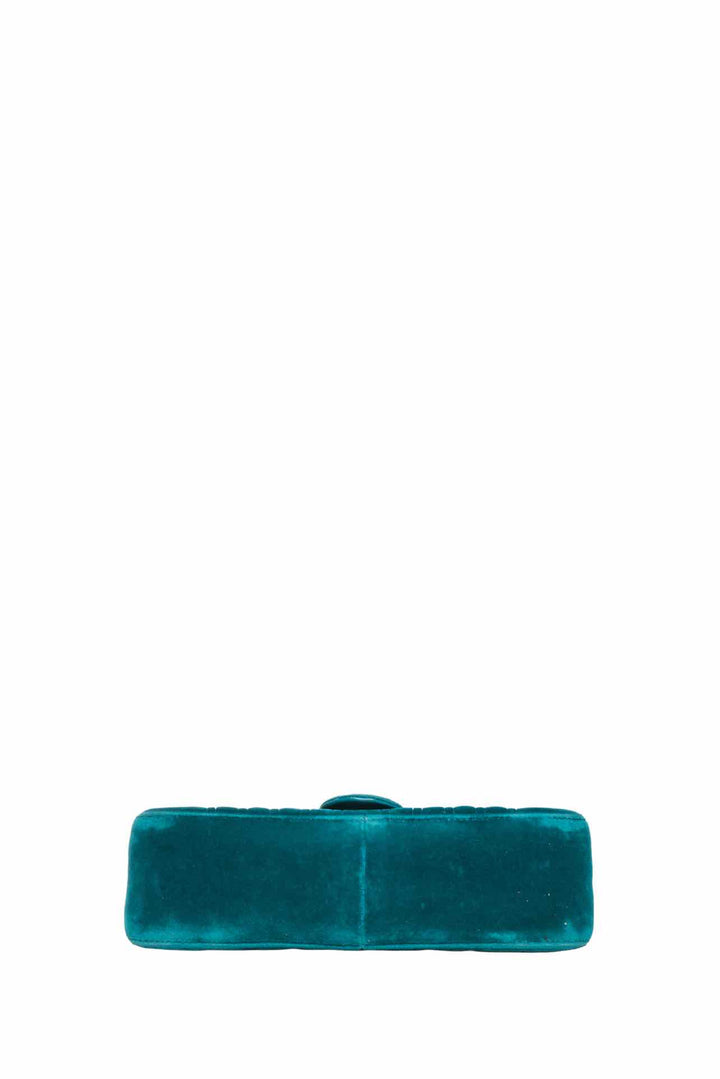 Gucci Velvet Matelasse GG Marmont Small Shoulder Bag