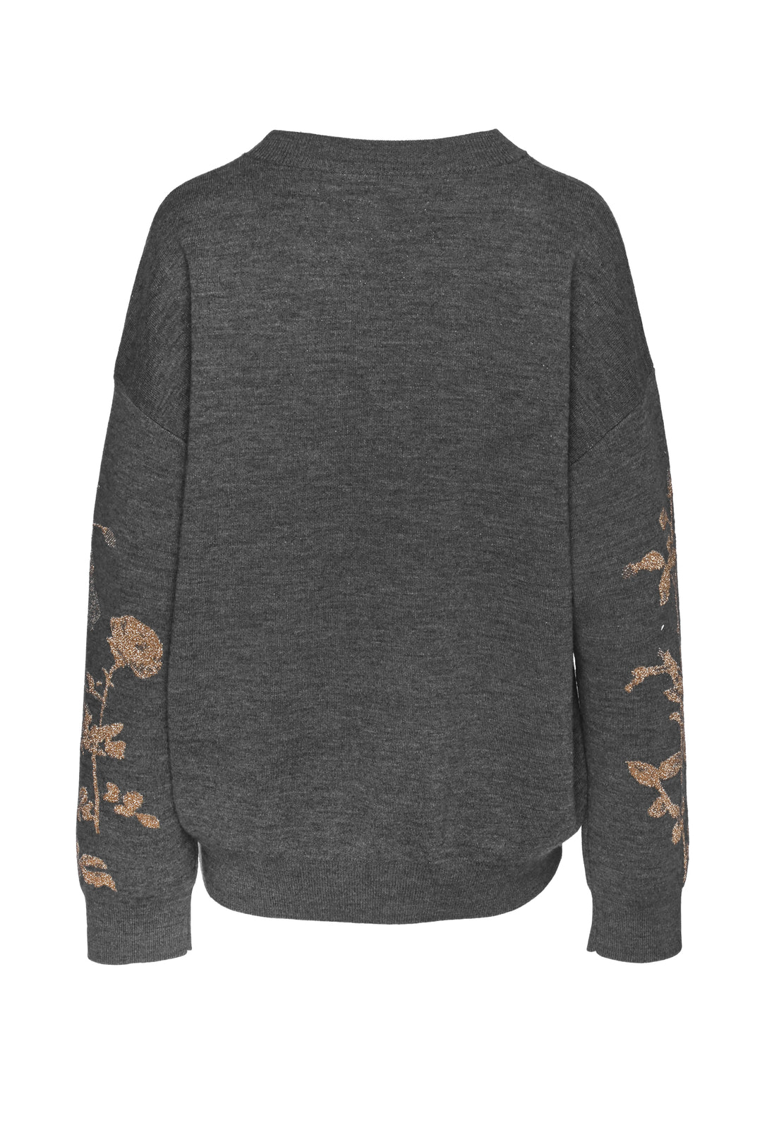 Dries Van Noten Size L Wool Floral Print Sleeve Sweater