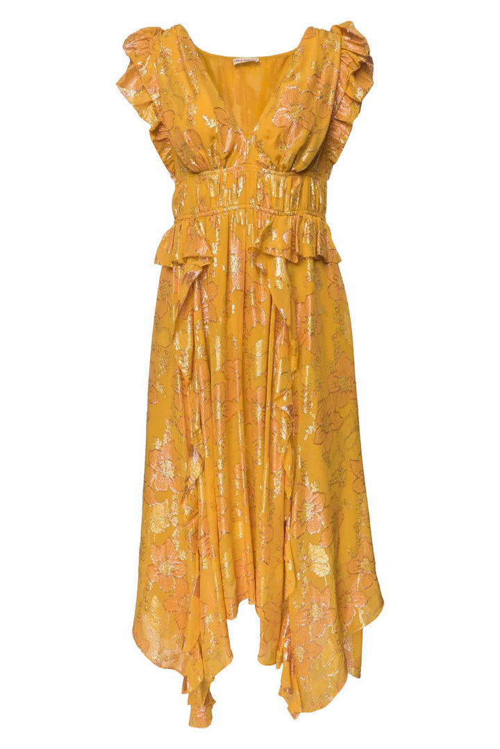 Ulla Johnson Size 8 Demetria Metallic Gown