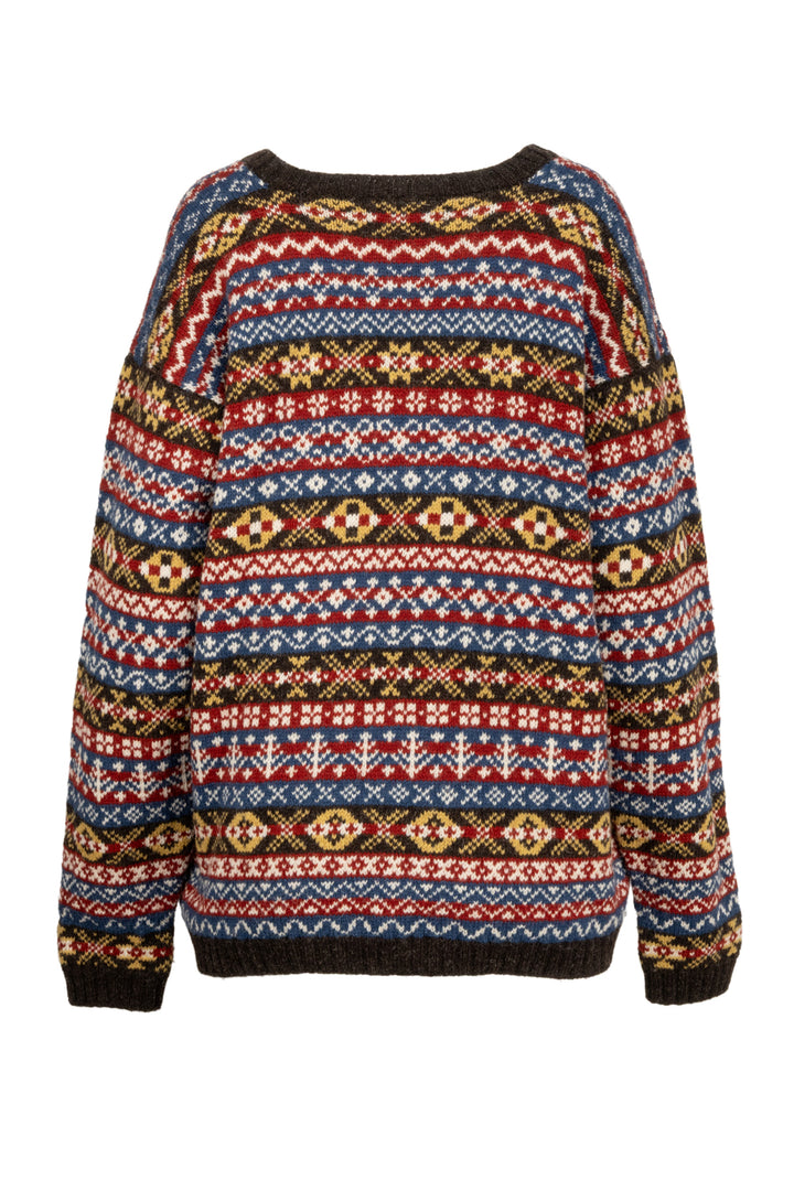 Mati Ventrillon Size L Men's Fair Isle Artisans Scotland Sweater