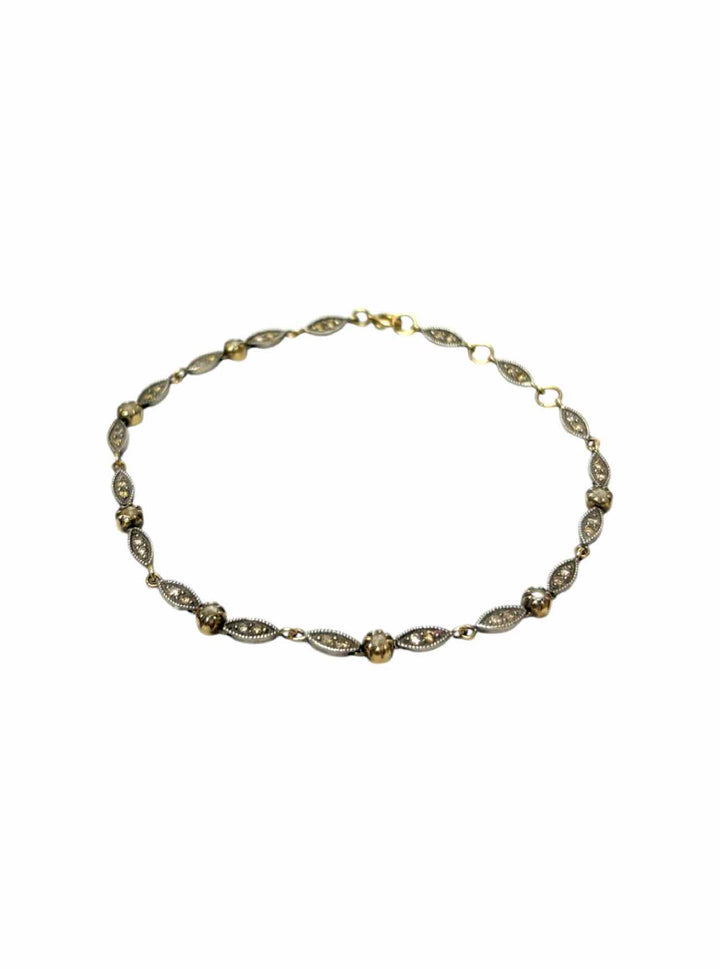 14Kyellow and white  gold diamond Bracelet