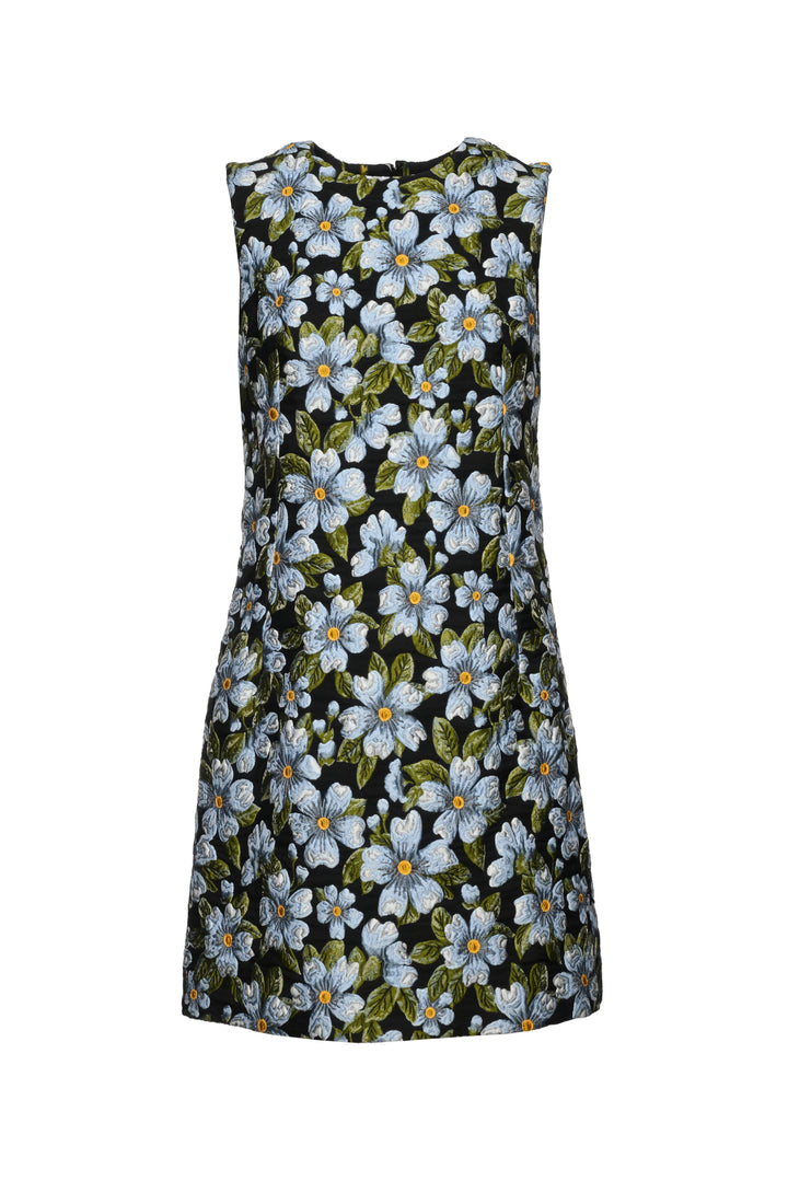 Dolce & Gabbana Size 8 Floral Jacquard Midi Dress