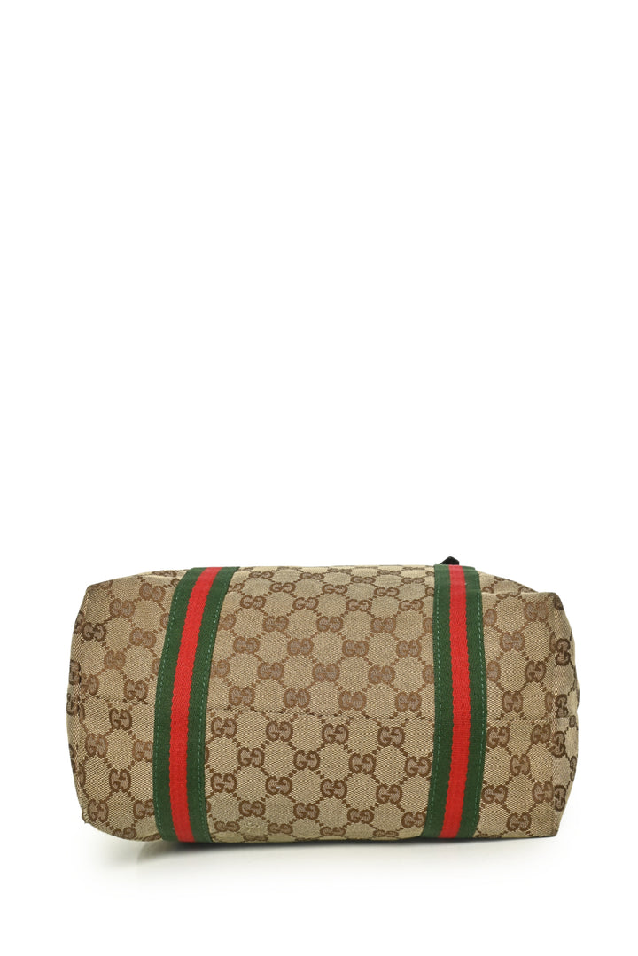 Gucci Vintage GG Web Small Jolicoeur Tote