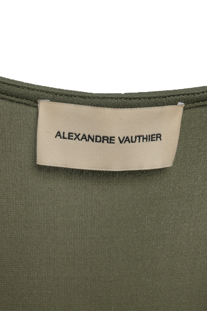 Alexandre Vauthier Size 40 Ruched Cowl Neck Dress