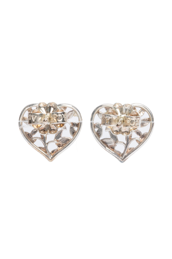 Tiffany Paloma Picasso Olive Leaf Heart Earrings