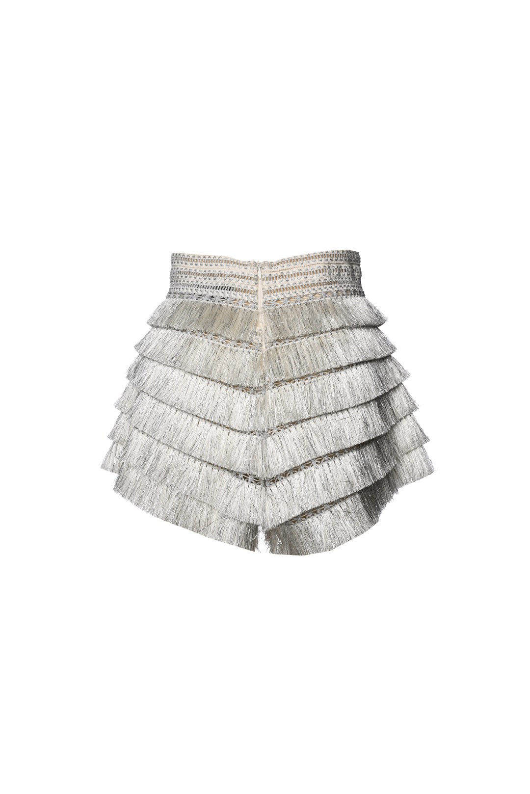 PatBo X Alessandra Ambrosio Size 4 Metallic Fringe Shorts