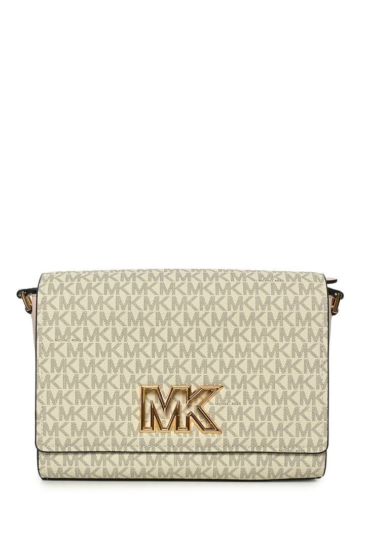 Michael Kors Mimi Medium Leather Messenger Shoulder Bag
