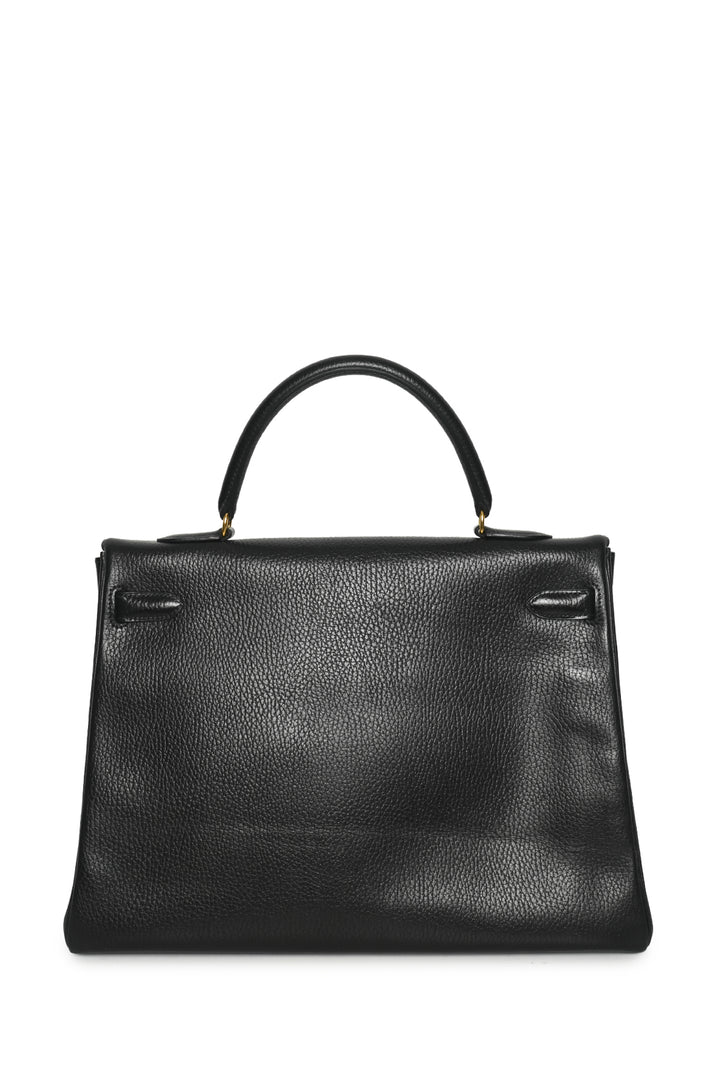 Hermes 1995 Kelly 35 Retourne in Ardennes Leather