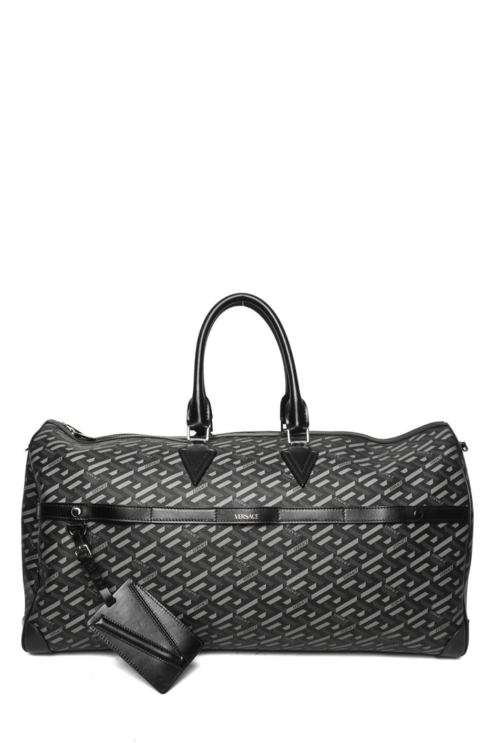 Versace La Greca Signature Travel Duffle Bag