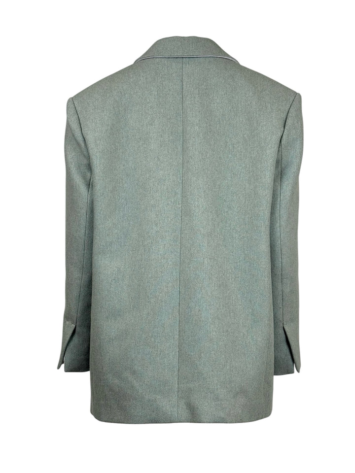 Sandro Size 42 Wool Oversized Blazer