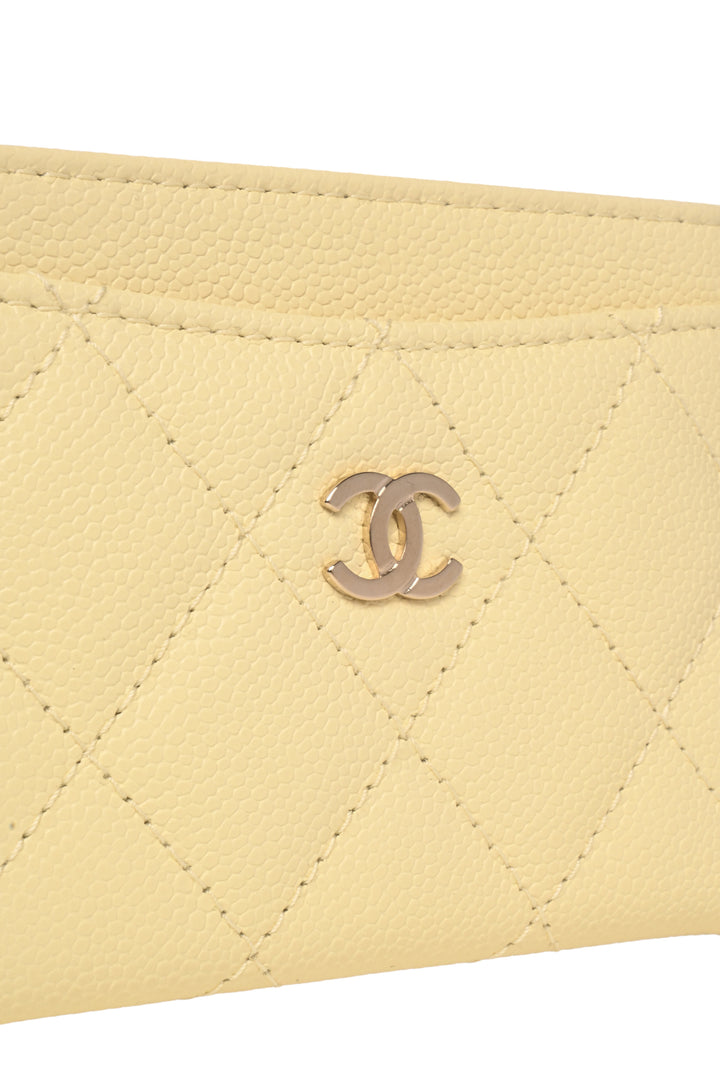 Chanel Quilted Caviar Card Holder