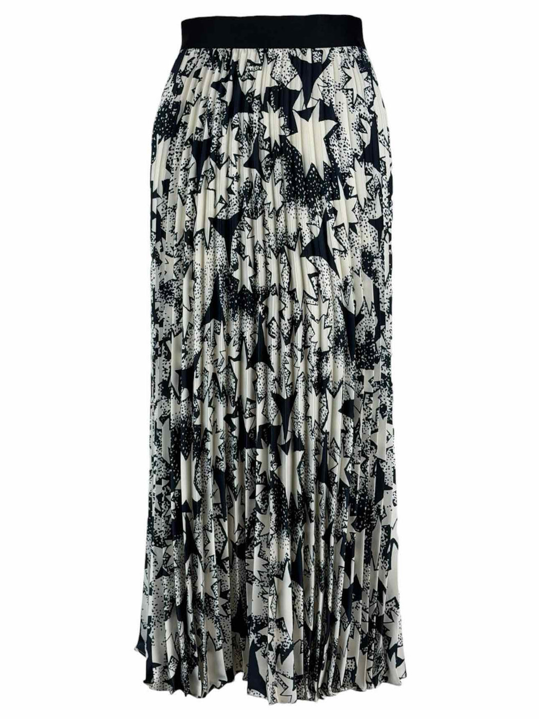 Weekend Max Mara Size 4 Pleated Star Print Skirt