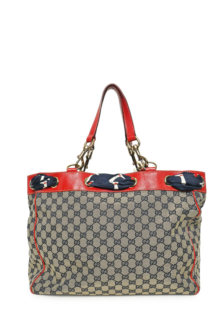 Gucci GG Monogram Canvas Positano Scarf Tote