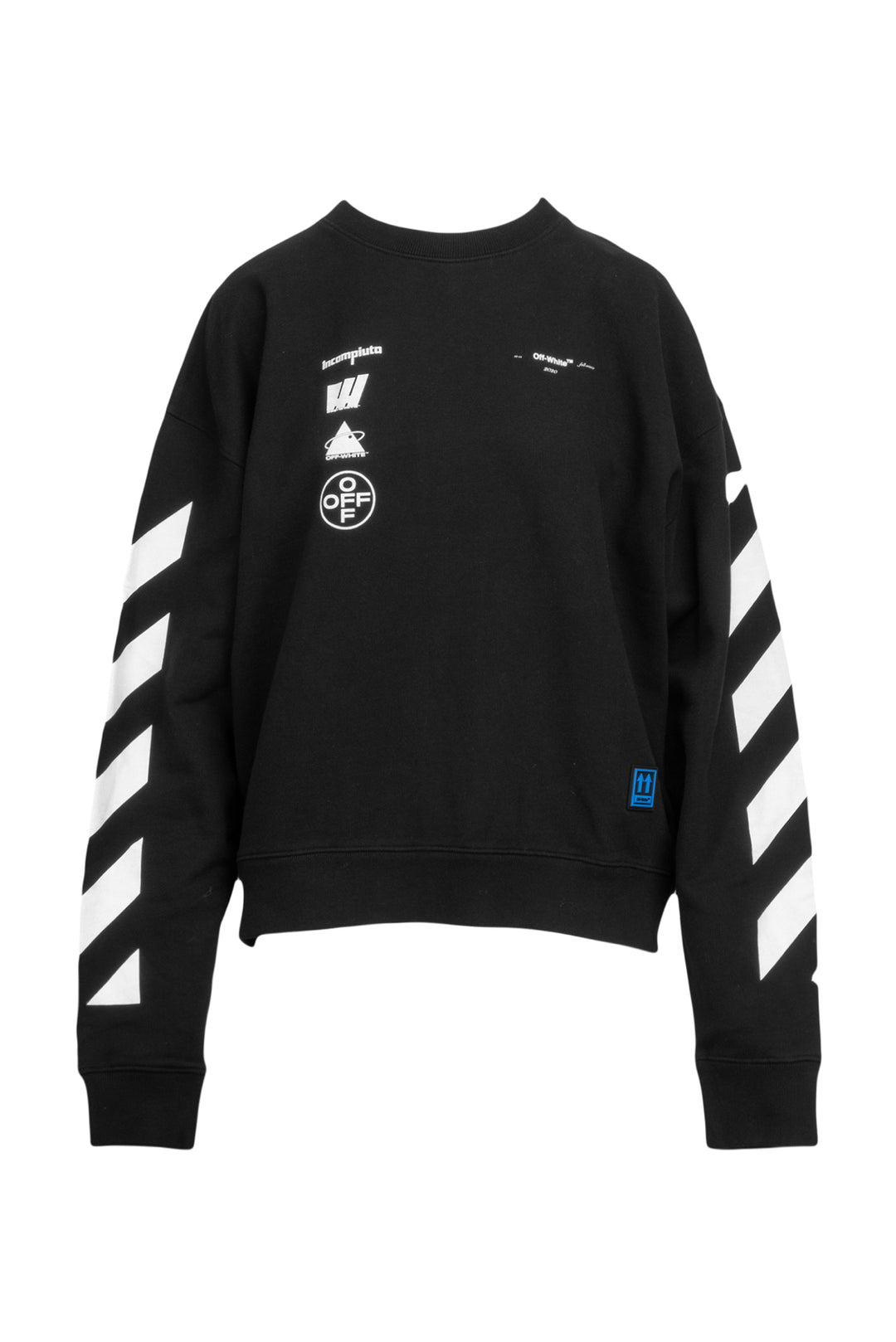 OFF-WHITE Size L Men's Diag Mariana Des Crewneck Sweatshirt