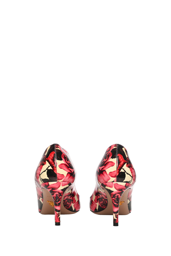 Prada Size 40.5 Floral Pumps