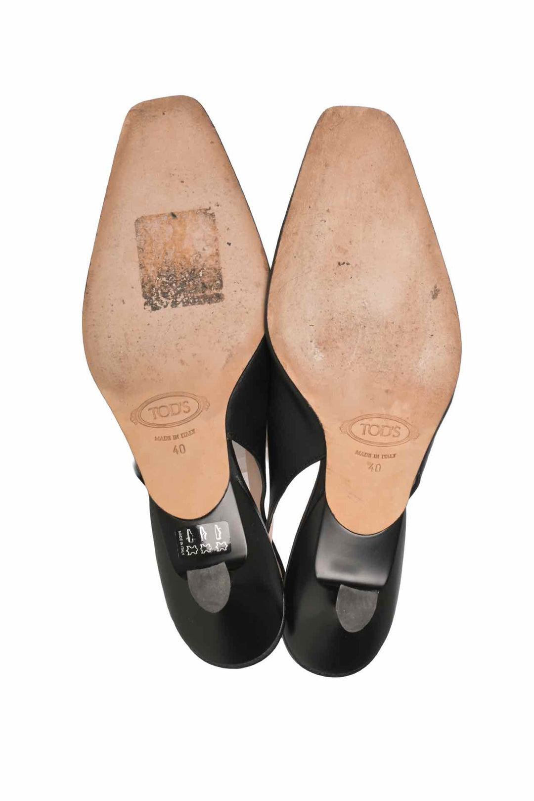 Tod's x Mame Kurogouchi Size 40 Slingback Kitten Heel Pumps