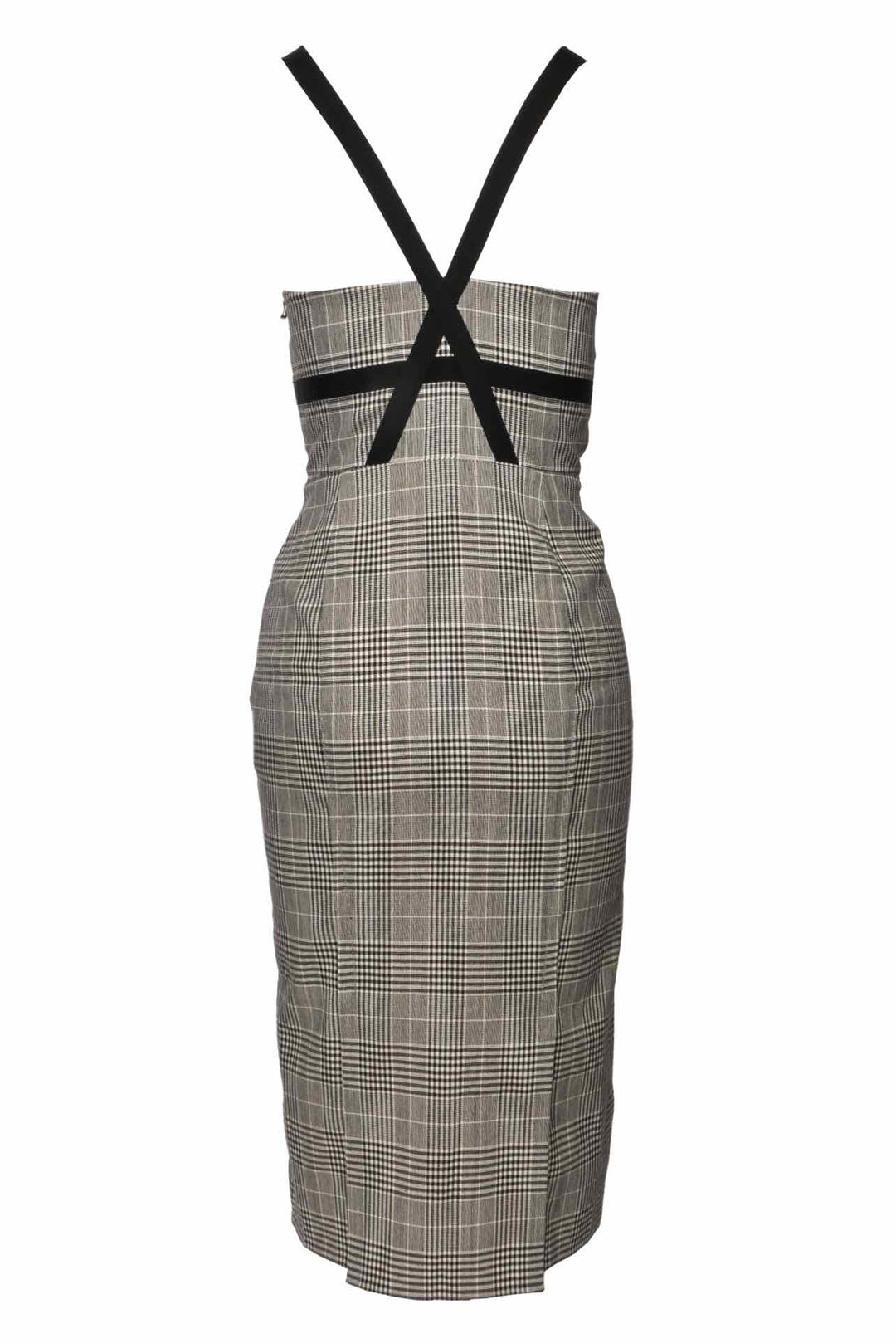 Roland Mouret Archive Size S Holloway Prince of Wales Checked Midi Dress