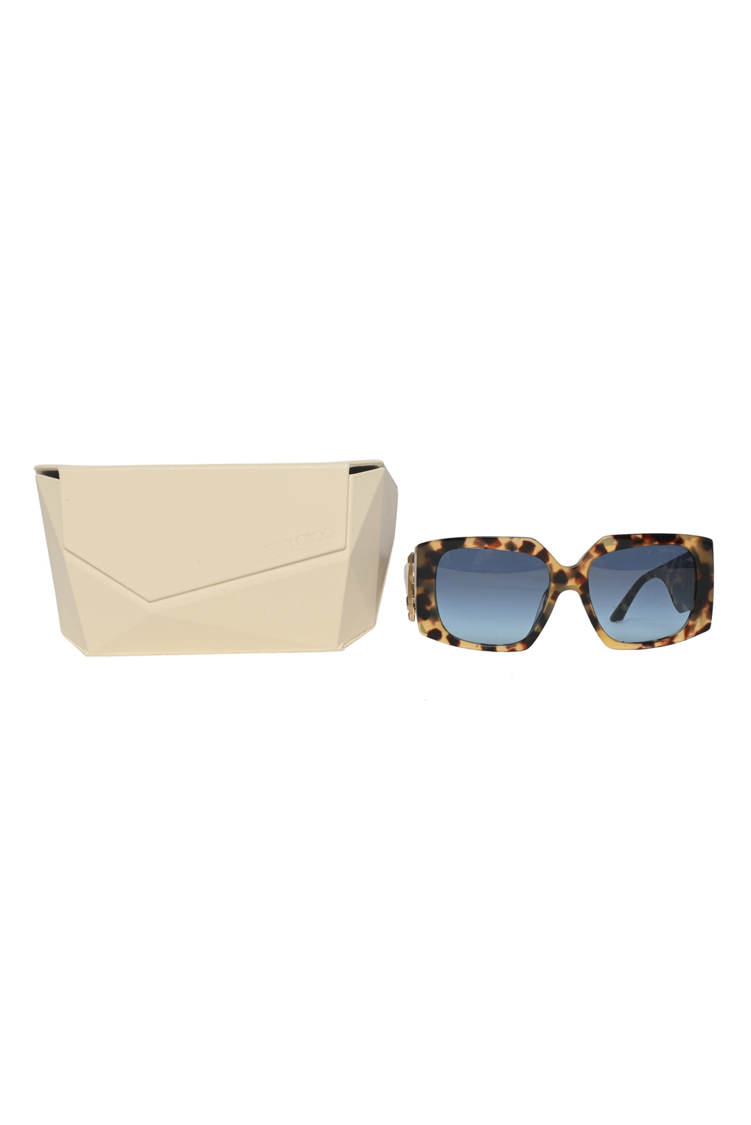 Jimmy Choo Tortoiseshell Square Sunglasses