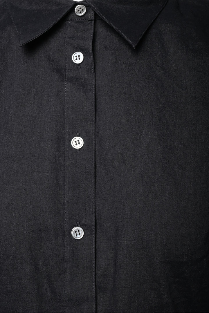 Theory Size 12 Linen-Blend Midi Shirt Dress