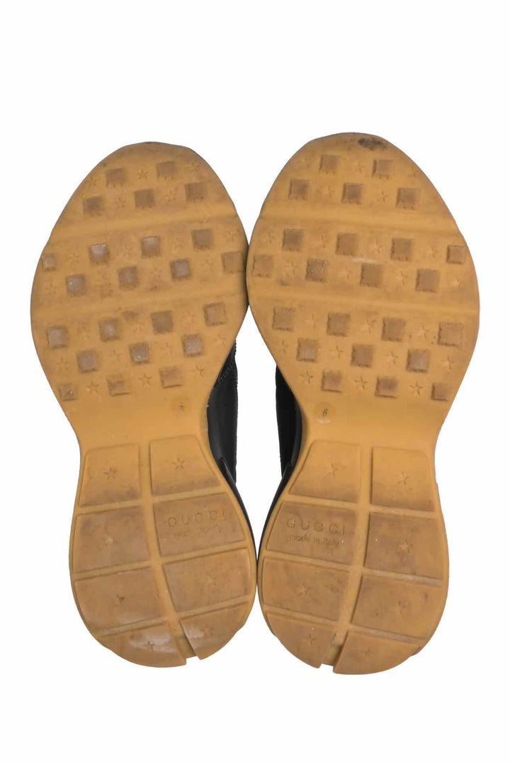 Gucci x MLB Men's Size 6 LA Dodgers Rhyton Calfskin Sneakers