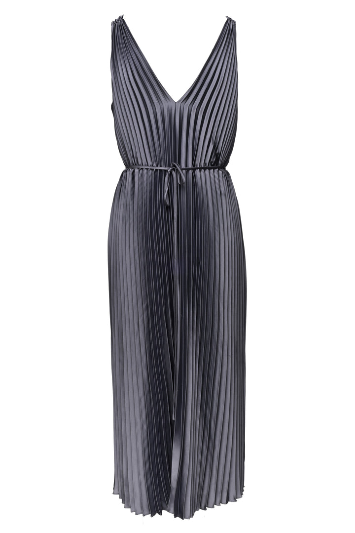 Vince Size XS/S Hand-Smocked Pleated Satin Dress