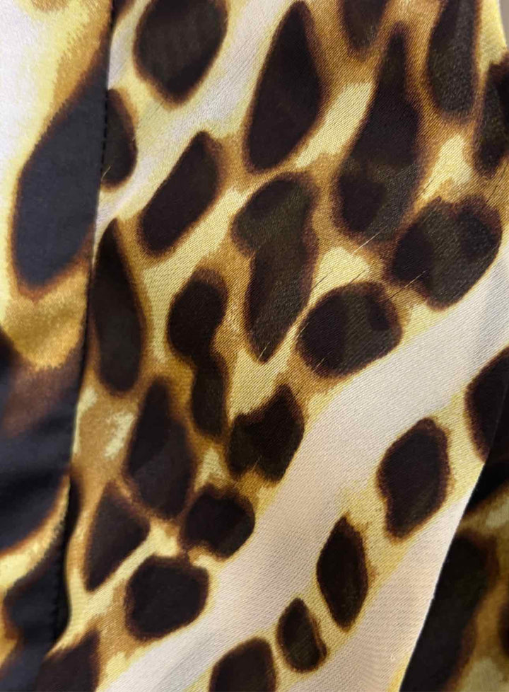 Just Cavalli Size 42 Silk Animal Print  Dress