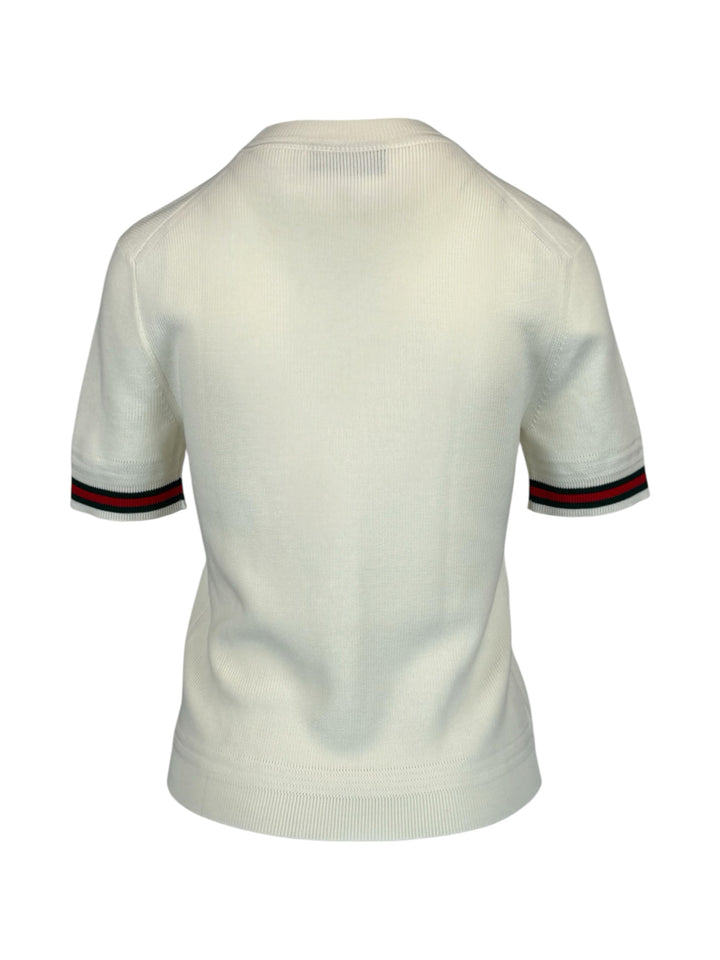 Gucci Size M Short Sleeve Wool Sweater