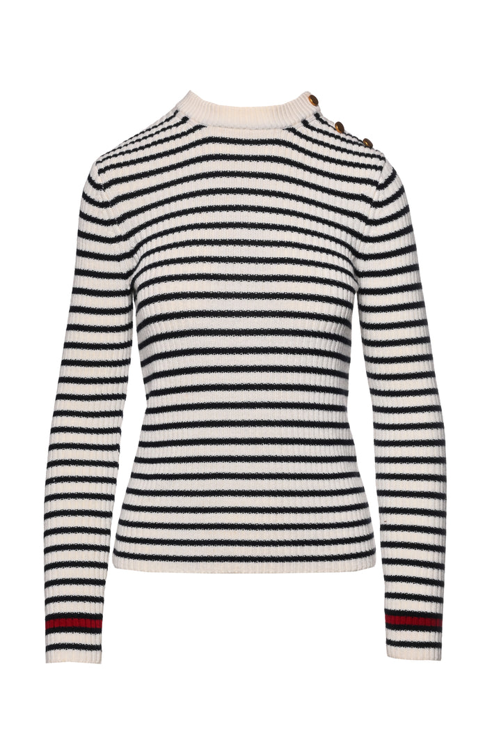 Max Mara Size M Striped Wool Sweater