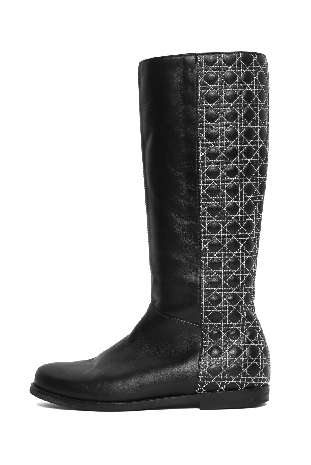 Dior Size 34 Cannage Quilted Tall Boots