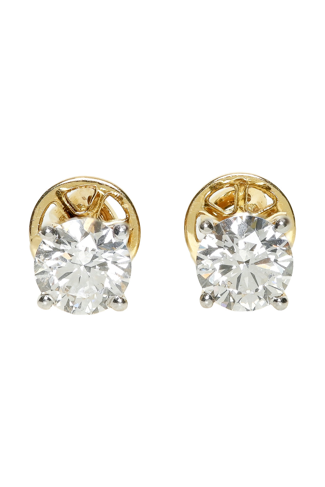 Simply Sublime 14K Yellow Gold Lab Diamond Stud Earrings