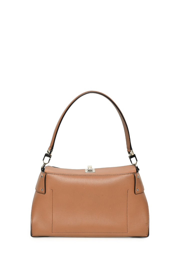 Michael Kors Collection Medium Miranda Top Lock Shoulder Bag