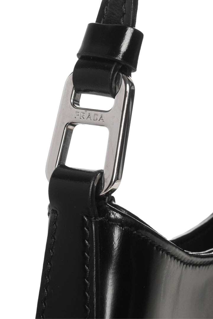 Prada Cleo Brushed Leather Shoulder Bag