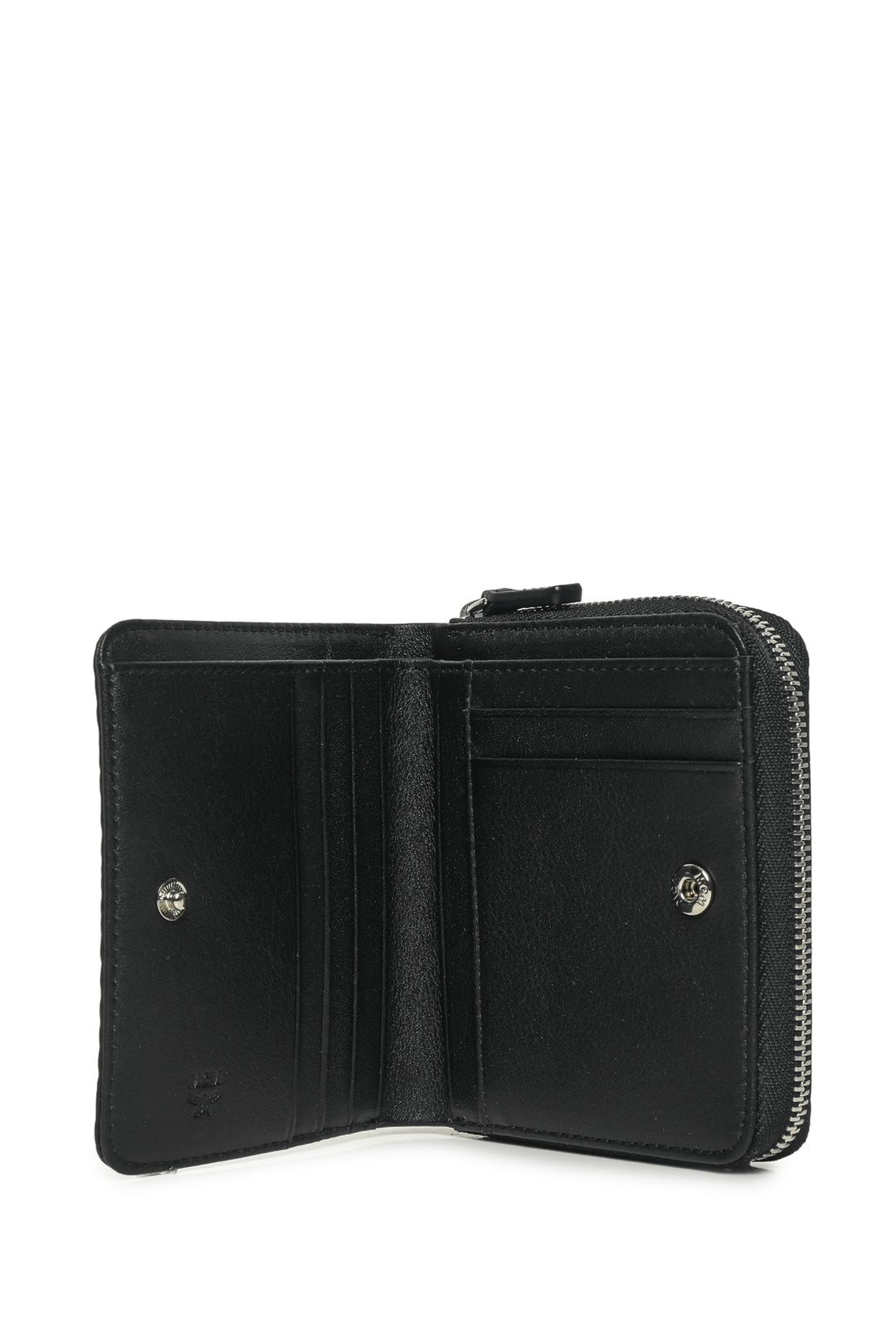 MCM Visetos Coated Canvas & Nappa Leather Compact Wallet