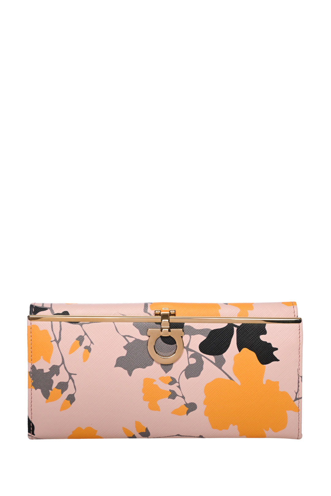 Salvatore Ferragamo Floral Gancini Continental Long Wallet