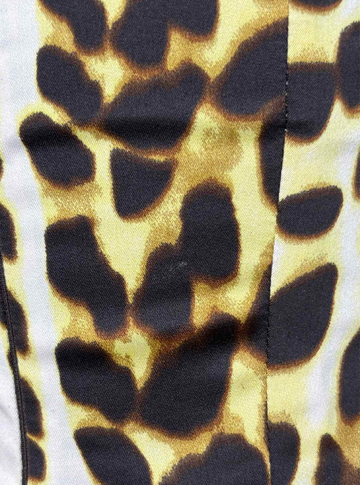 Just Cavalli Size 42 Silk Animal Print  Dress