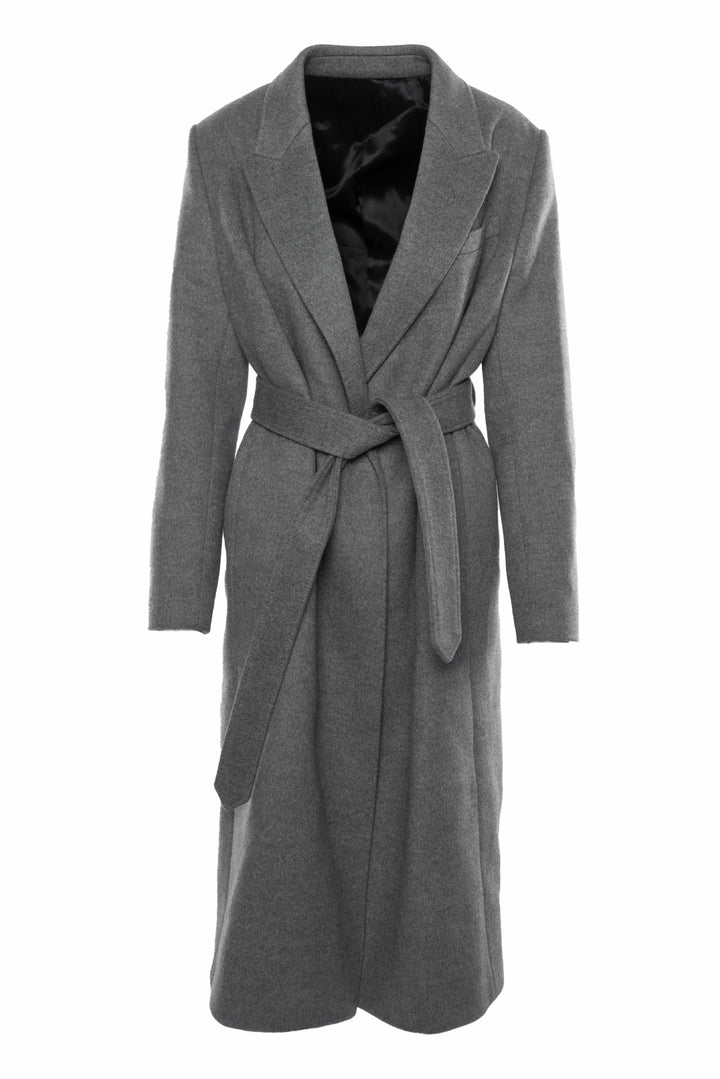 Celine Size 40 Belted Wool Coat