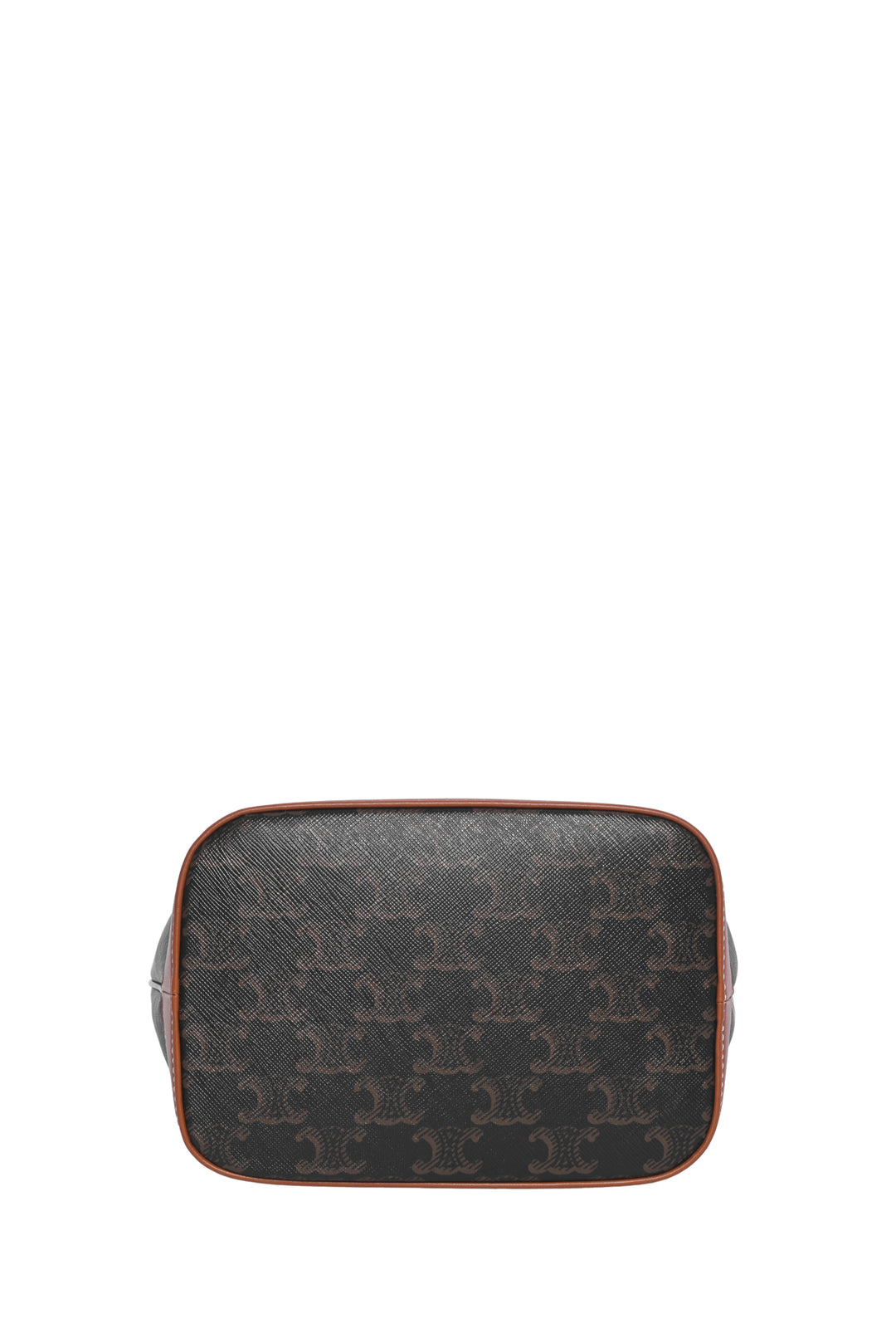 Celine Triomphe Canvas & Calfskin Small Bucket Bag