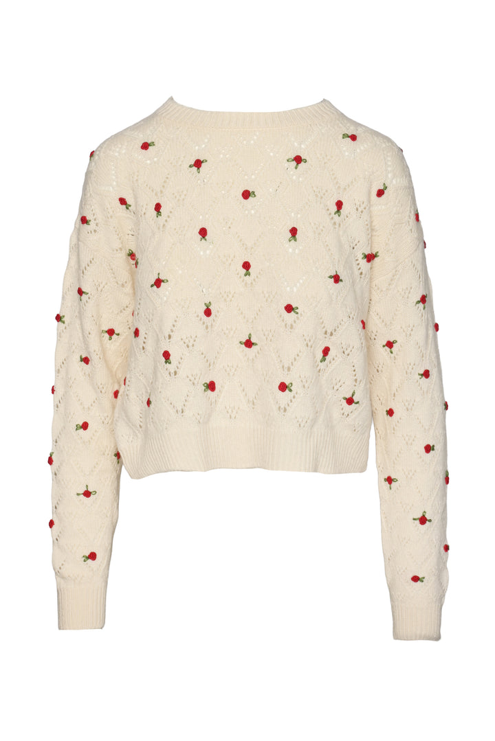 Miu Miu Size 6 2020 Floral Knit Sweater