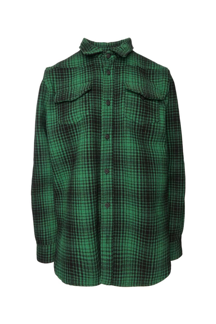 OFF-WHITE Size M Men's 2016 Diag Logo Flannel Shirt