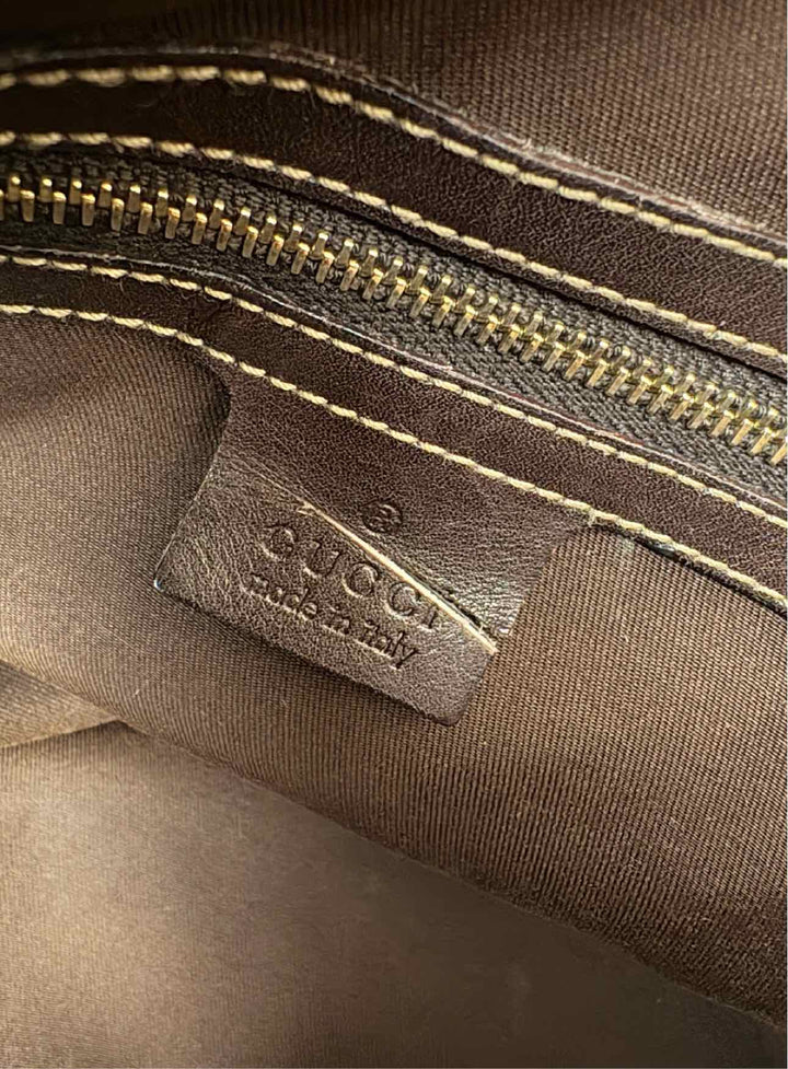 Gucci Horsebit Printed Canvas Tote Purse