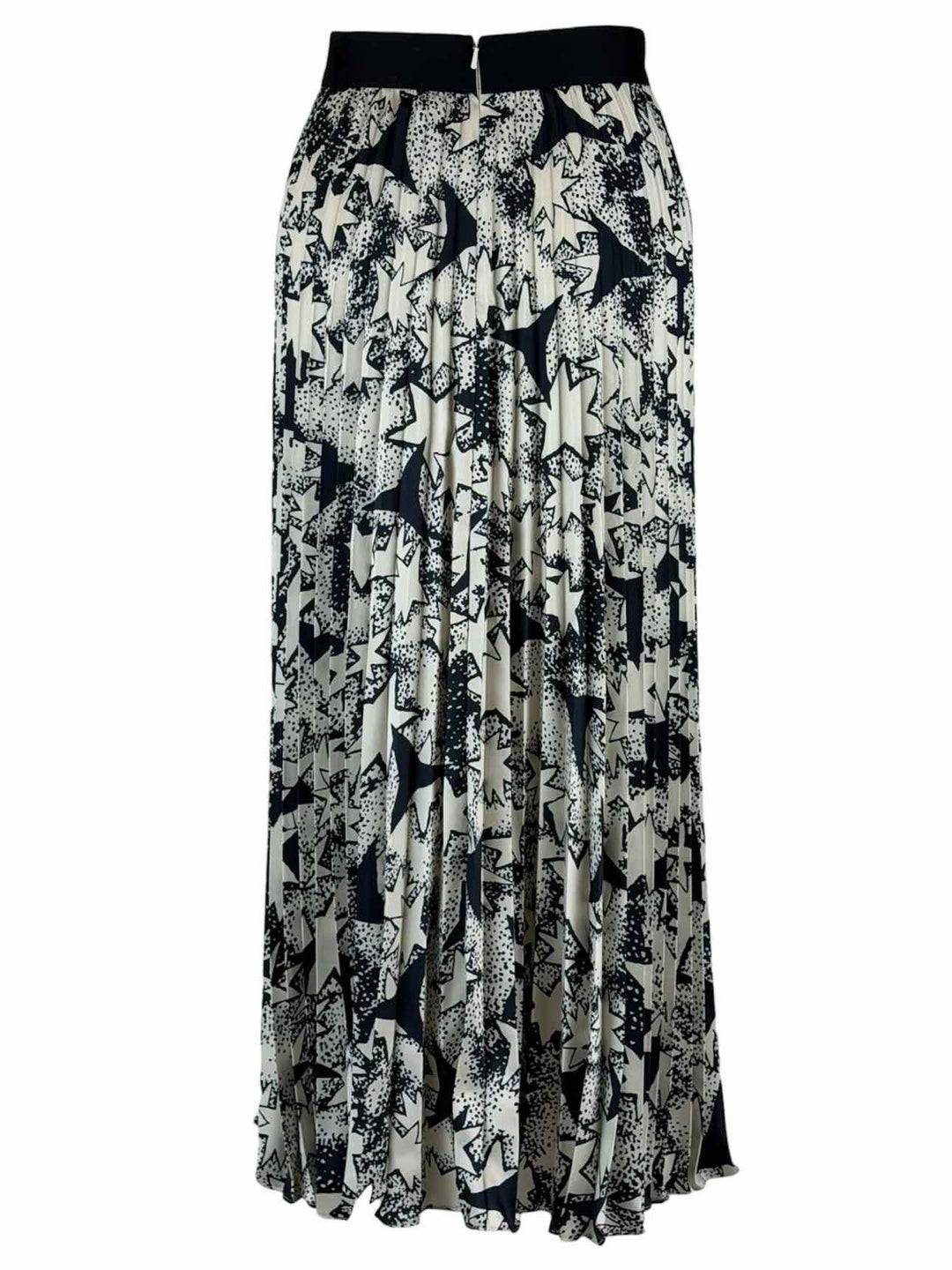 Weekend Max Mara Size 4 Pleated Star Print Skirt