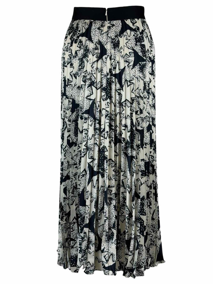 Weekend Max Mara Size 4 Pleated Star Print Skirt
