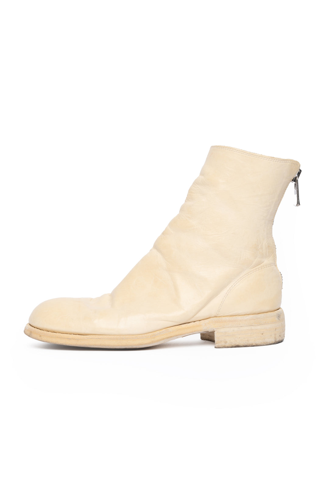 GUIDI Size 36 Back Zip Ankle Boots