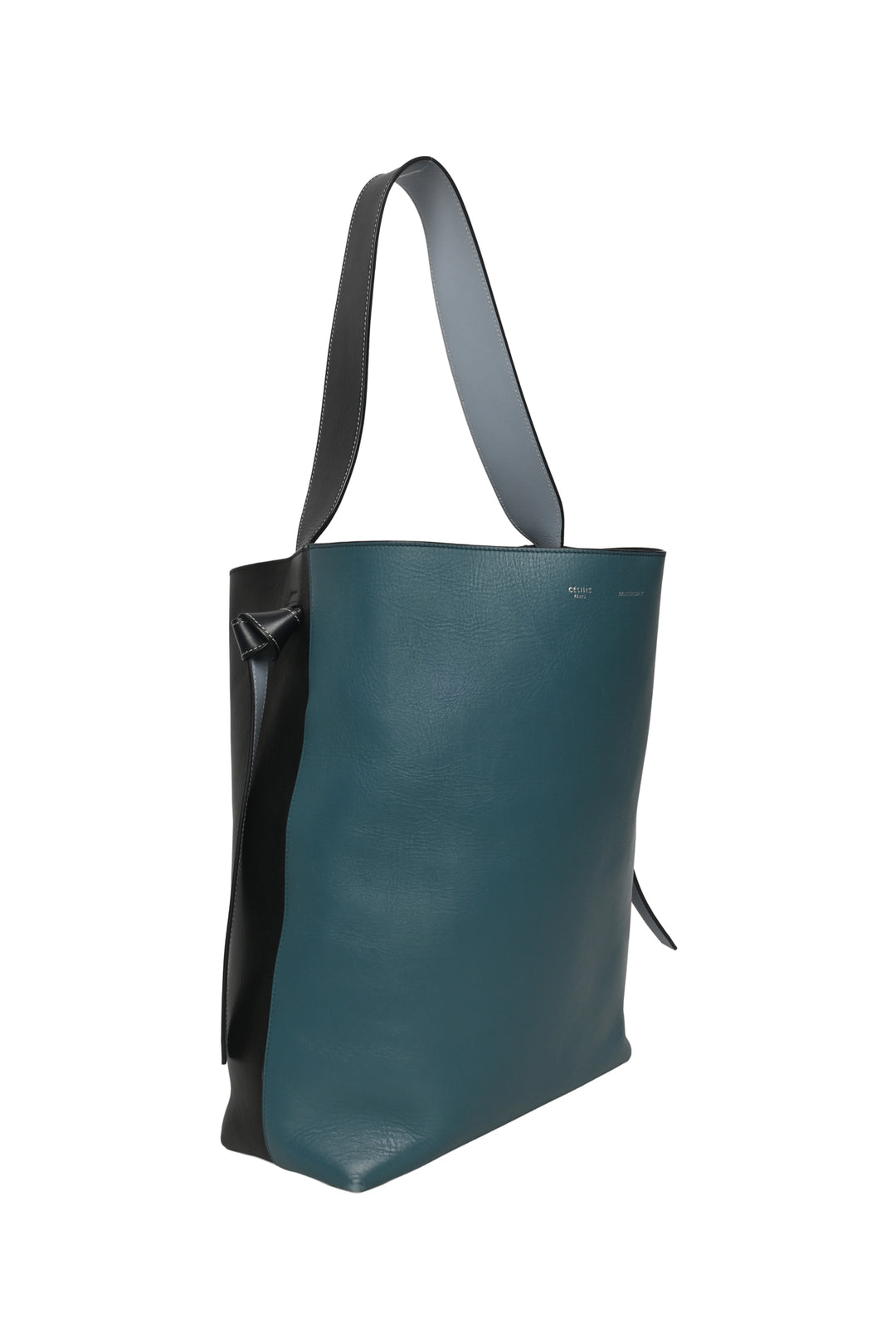 Celine Leather Twisted Cabas Tote