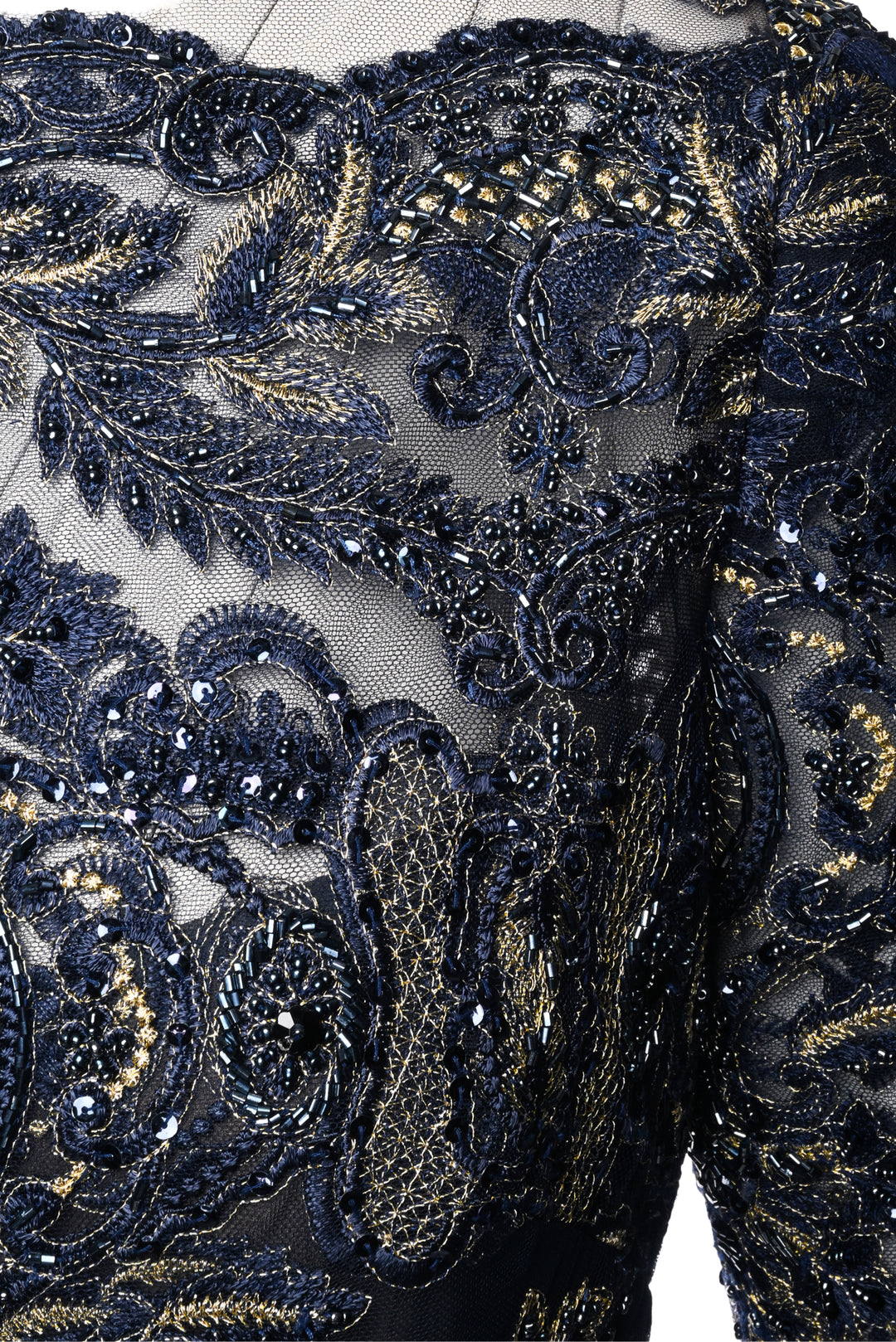 Marchesa Size 10 Embellished Long Sleeve Gown